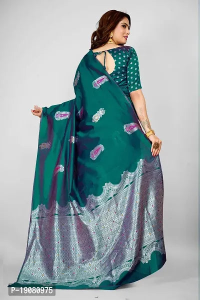 Stylish Pure Silk Saree With Blouse piece