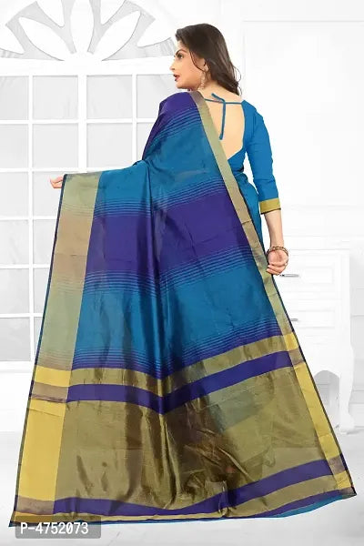 Beautiful Cotton Saree With Blouse Piece