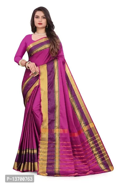 Stylish Art Silk &nbsp; Saree with Blouse piece