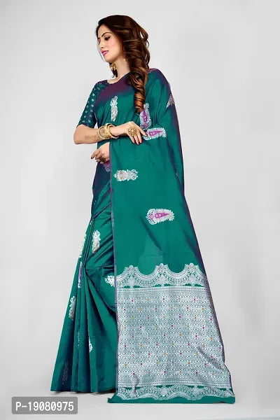 Stylish Pure Silk Saree With Blouse piece