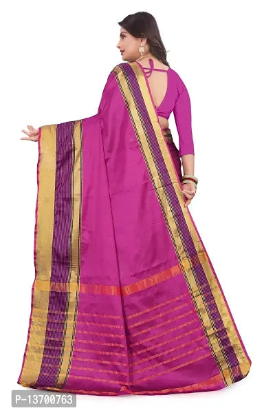 Stylish Art Silk &nbsp; Saree with Blouse piece